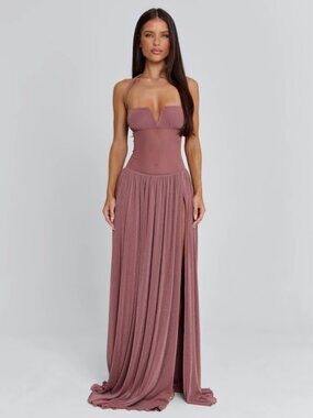 Outcast Purple Shimmer Maxi Dress